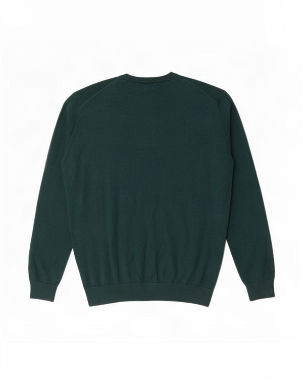 Lacoste Herre V-hals sweater str. 6 XL Grøn