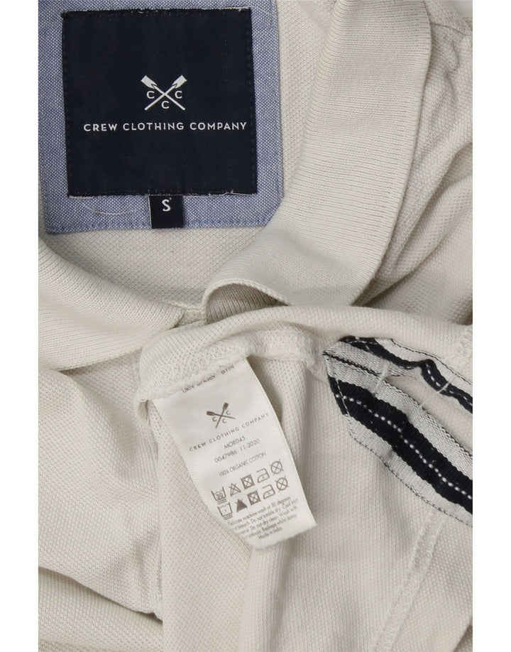 CREW CLOTHING Herre poloshirt Lille beige bomuld