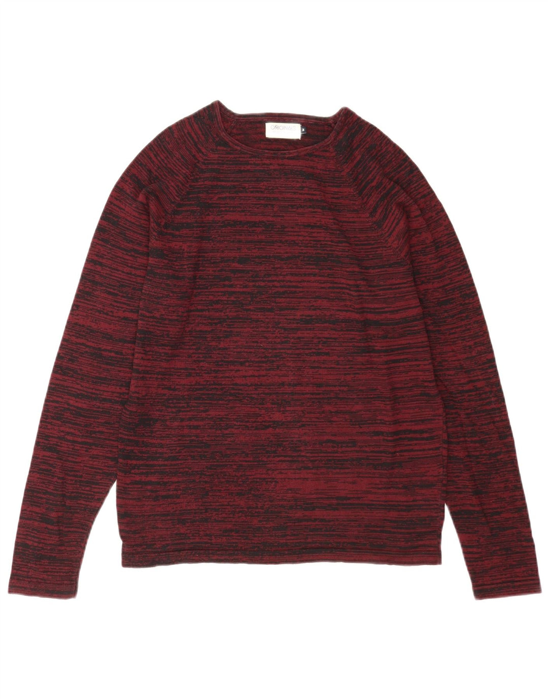 Jack & Jones Herre trøje med rund hals, medium Bourgogne stribet