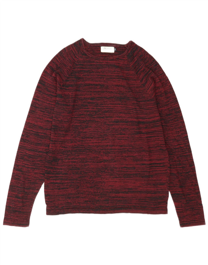 Jack & Jones Herre trøje med rund hals, medium Bourgogne stribet