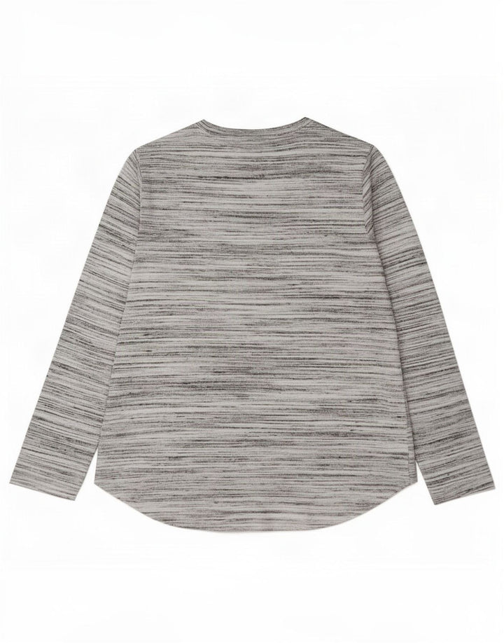 Marks & Spencer Dametop Langærmet UK 14 Large Grå Flecked Polyester