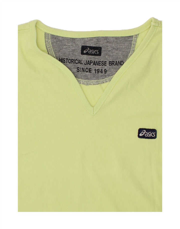 ASICS Girls Vest Top 12-13 Years Green Cotton Vintage Asics and Second-Hand Asics from Messina Hembry 