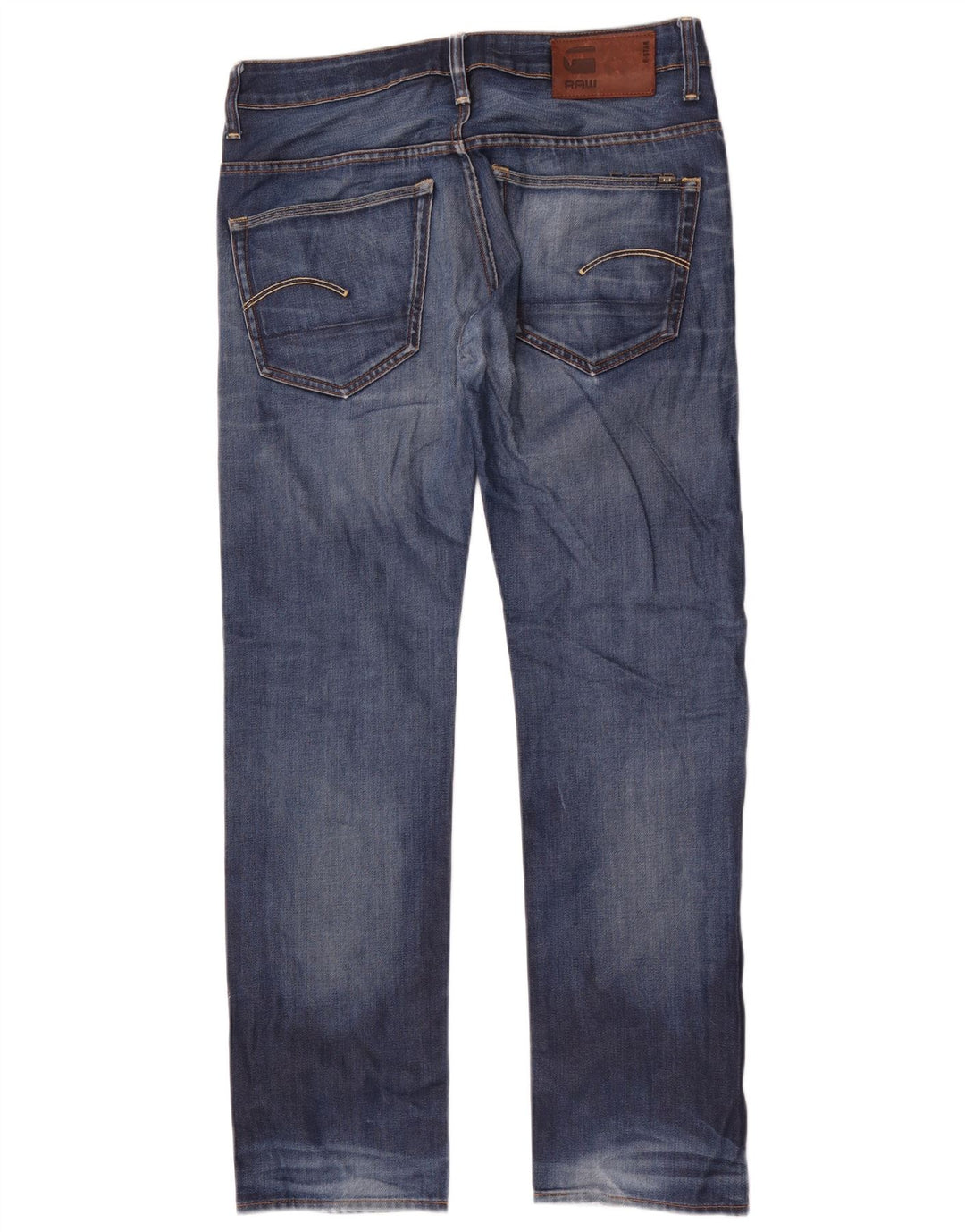 G-Star Straight Jeans til mænd W31 L32 Blå Bomuld