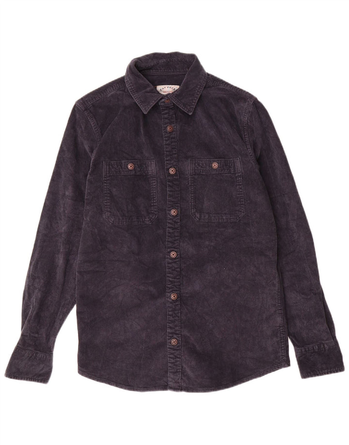 FAT FACE Herre fløjlsskjorte XS Marineblå bomuld