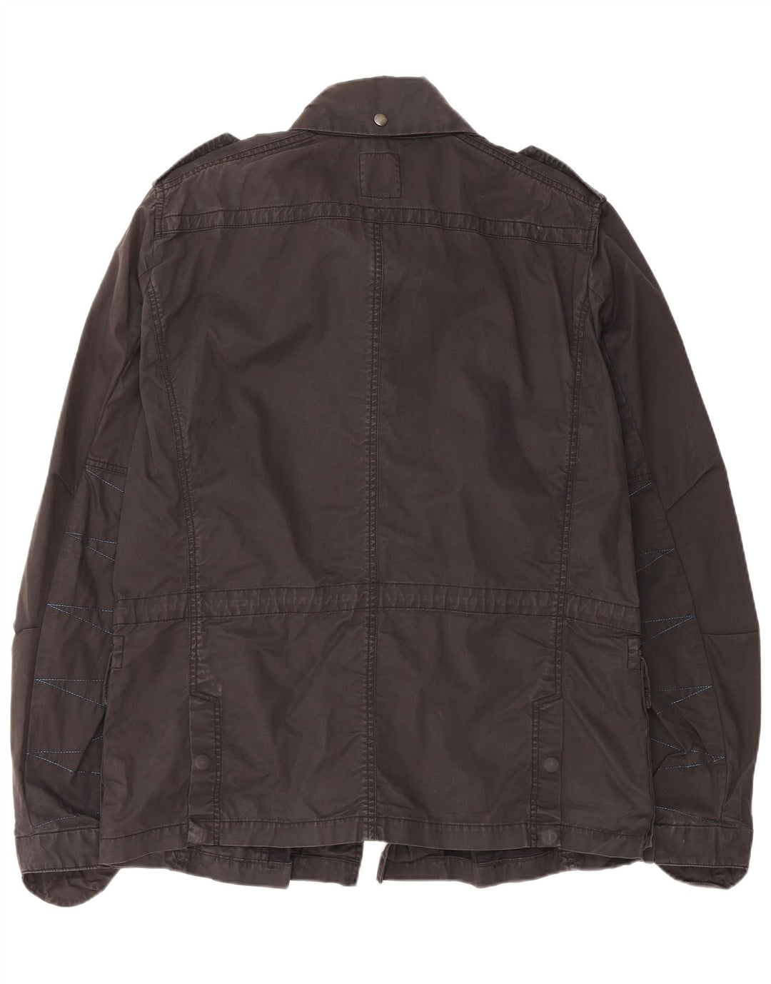 DIESEL Herre Military Jacket UK 44 2XL Sort Bomuld