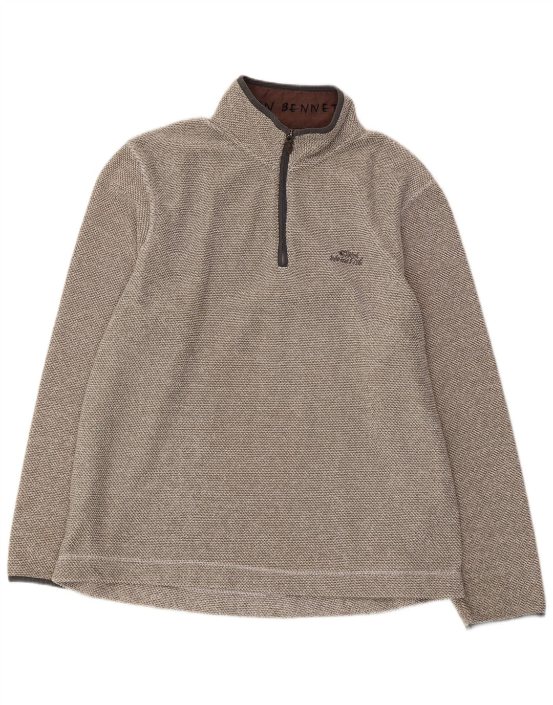 WEIRD FISH Fleece Jumper med lynlås til mænd XL Grå Polyester