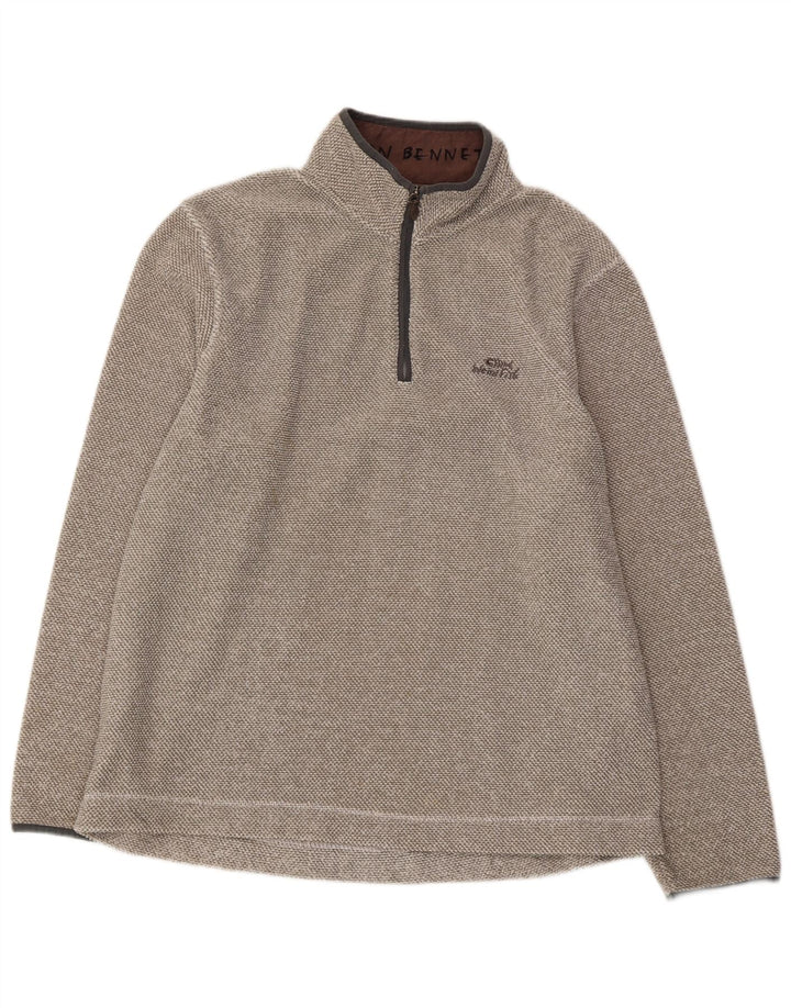 WEIRD FISH Fleece Jumper med lynlås til mænd XL Grå Polyester