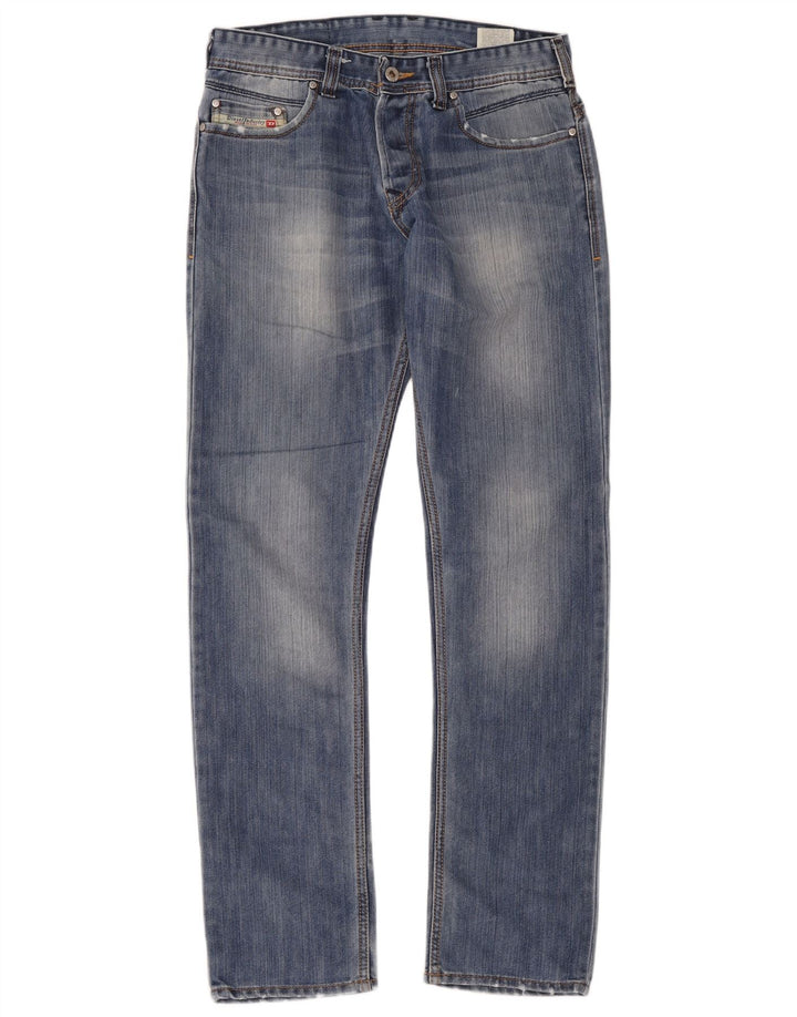 Diesel Herre Distressed Slim Jeans W31 L31 Blå Bomuld