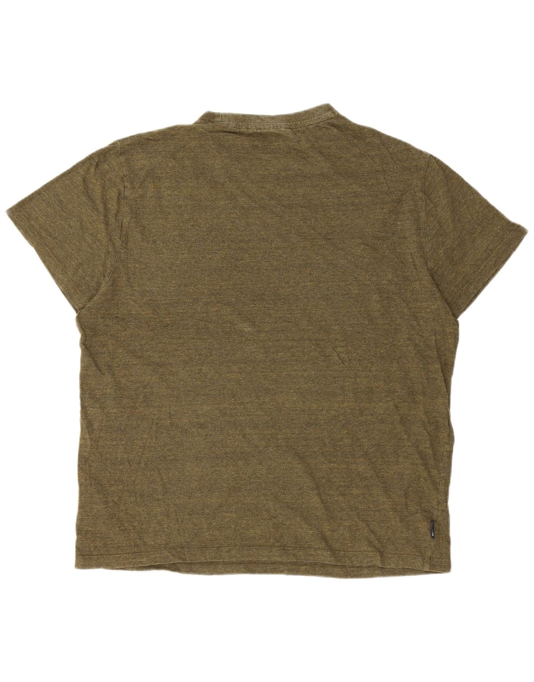 Superdry T-shirt top til mænd 2XL Khaki stribet bomuld