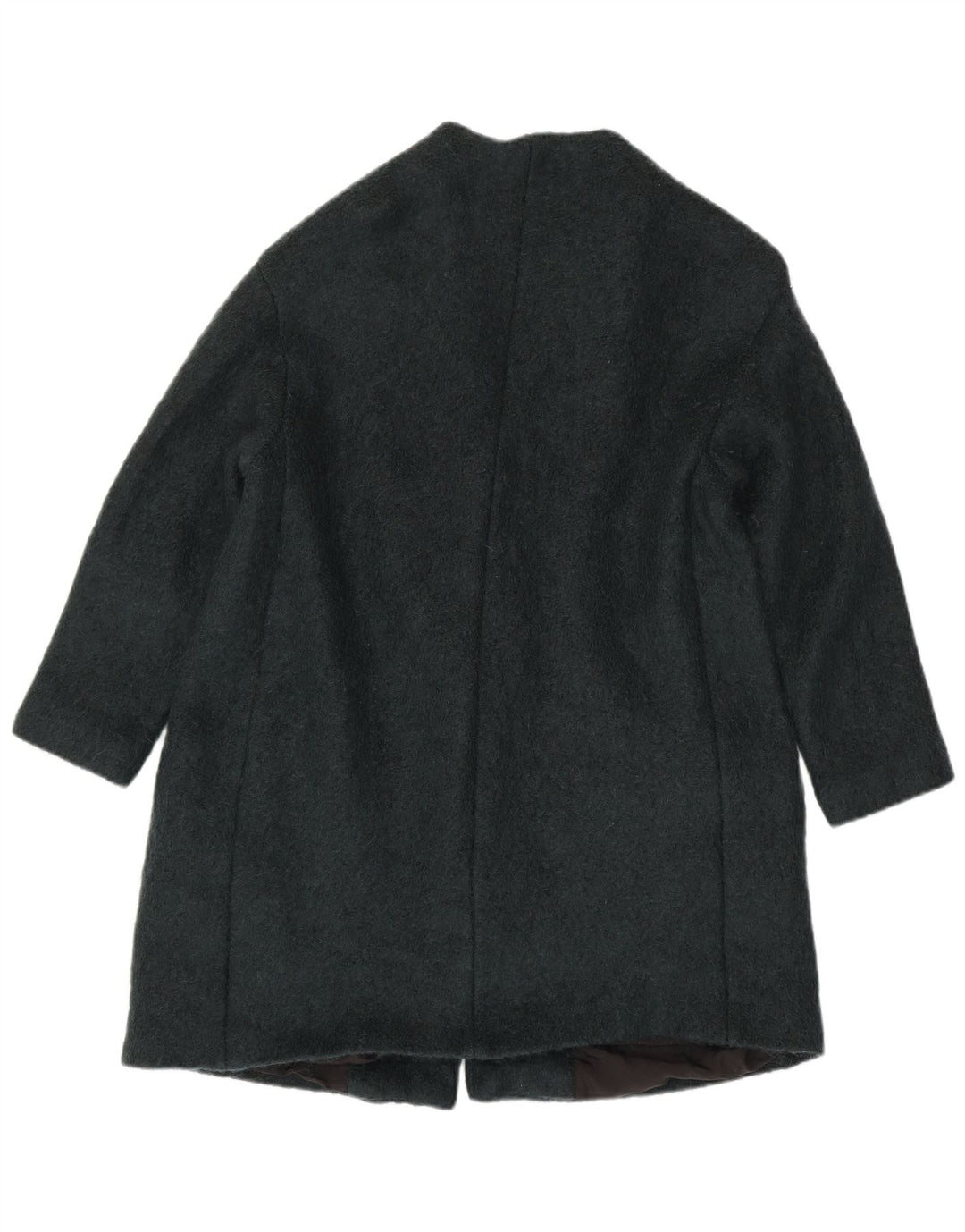 Zara Dame Dobbeltradet Frakke UK 16 Large Green