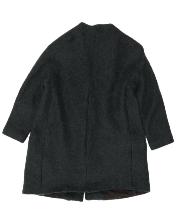 Zara Dame Dobbeltradet Frakke UK 16 Large Green