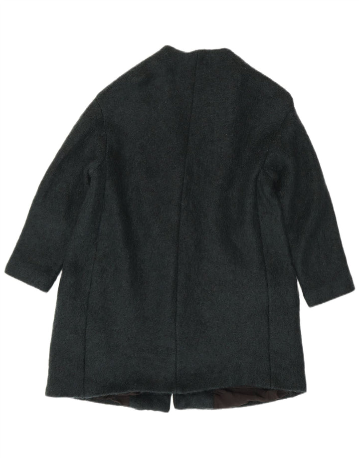 Zara Dame Dobbeltradet Frakke UK 16 Large Green