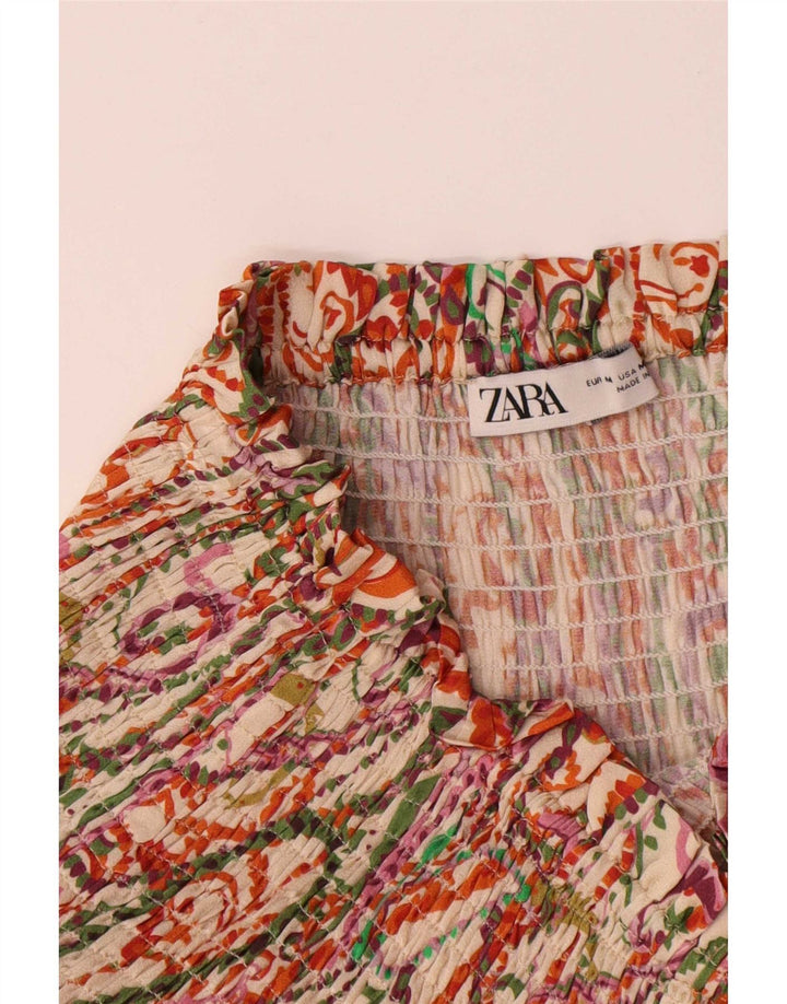 Zara Casual Shorts til kvinder Medium W28 Flerfarvet Paisley Viscose