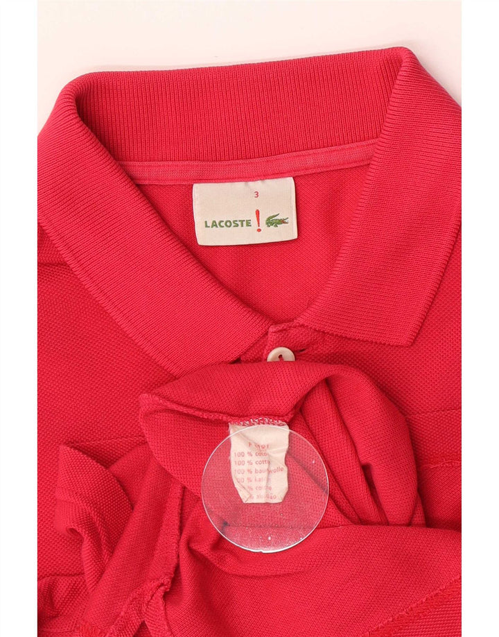Lacoste herre poloskjorte str. 3 Lille pink bomuld