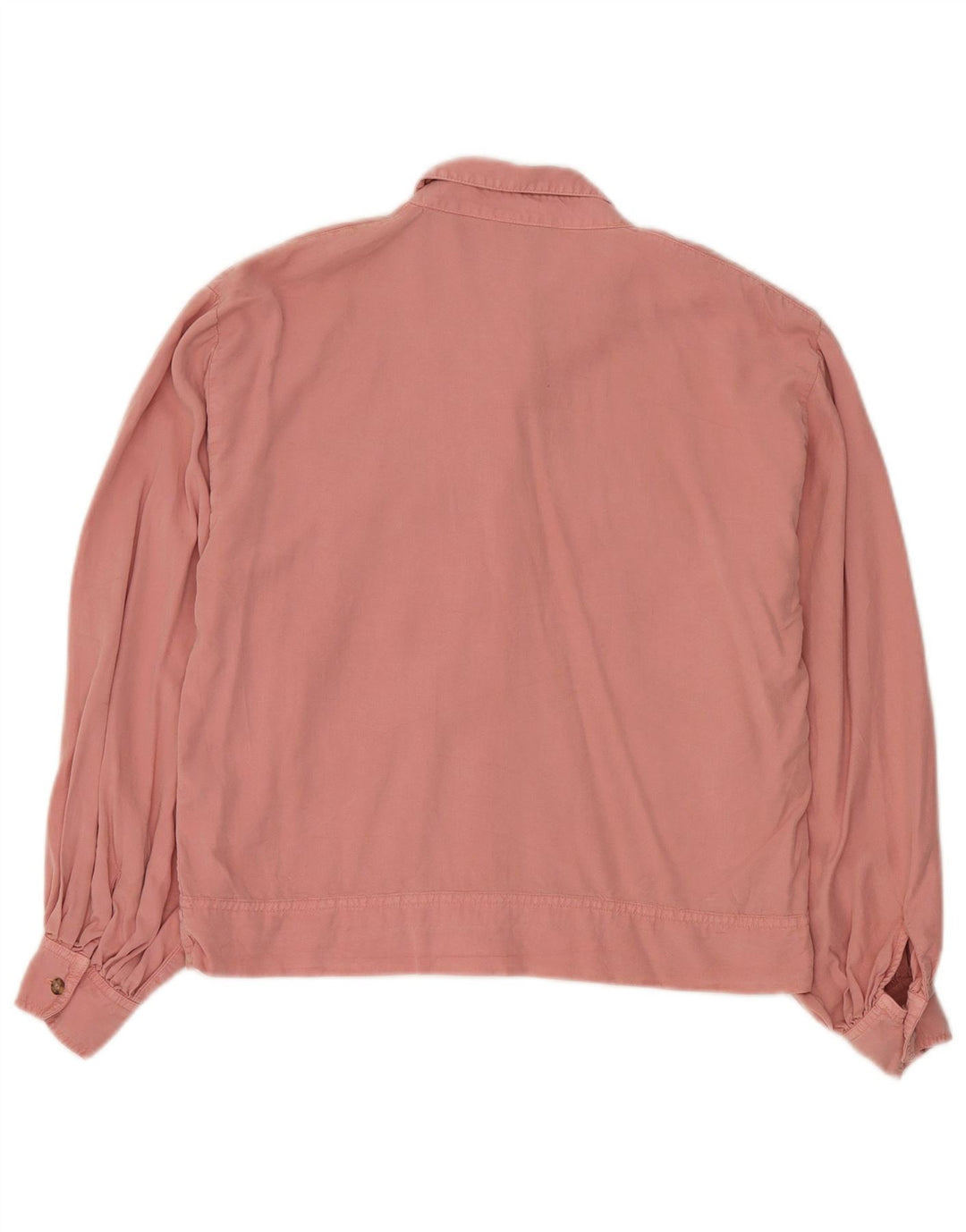 Topshop Dame Overshirt Oversized skjorte UK 10 Small Pink Lyocell