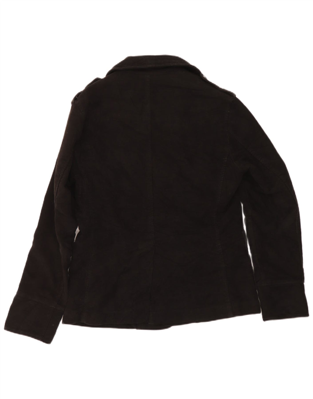 Aviazione Navale Herre Pea Coat UK 38 Medium Sort Bomuld