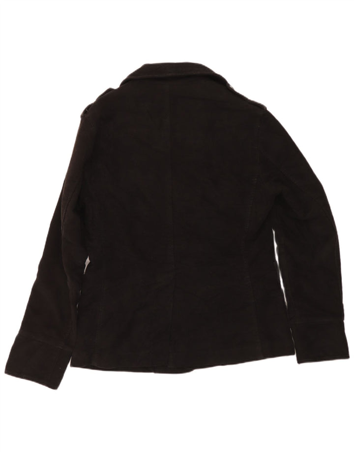 Aviazione Navale Herre Pea Coat UK 38 Medium Sort Bomuld