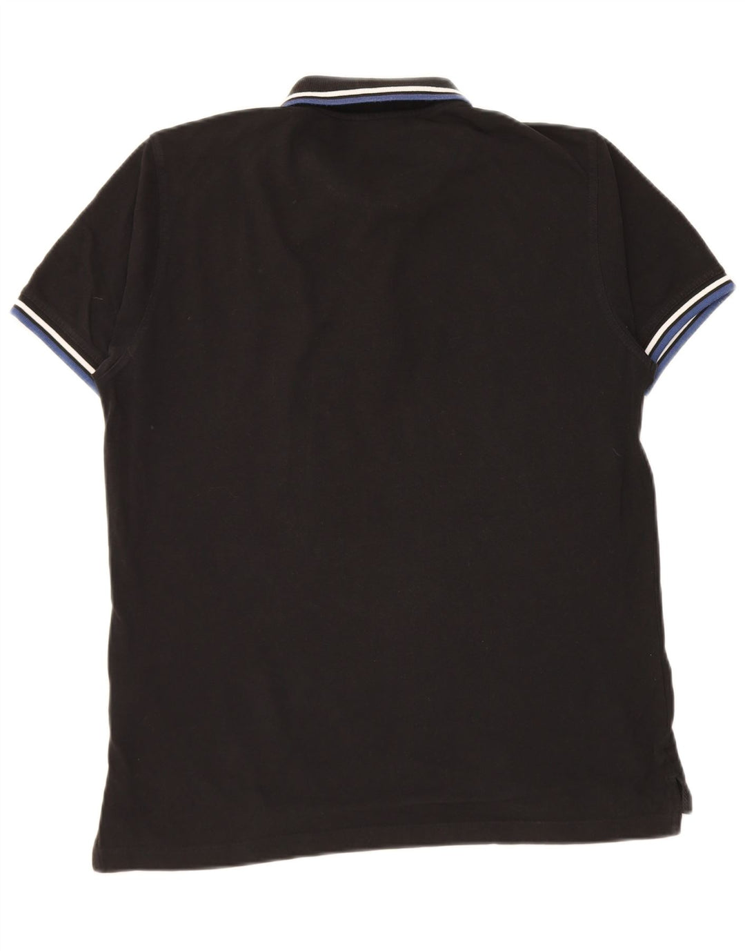Pierre Cardin Herre Regular Fit Polo Shirt Medium Sort Stribet Bomuld