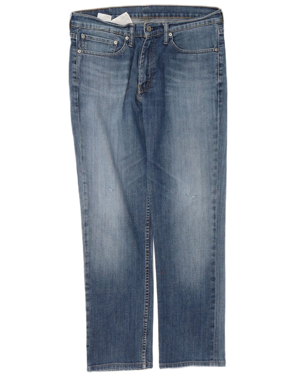Levi's Herre 511 Distressed Slim Jeans W34 L29 Blå Bomuld