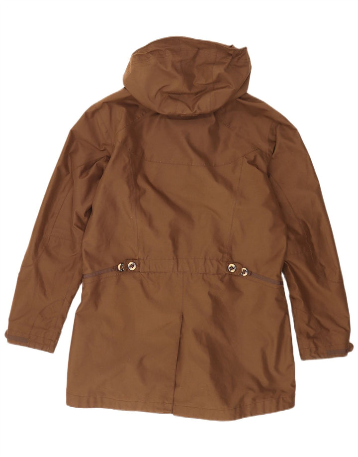 Jack Wolfskin Dame Hættevindjakke UK 16 Stor brun polyester