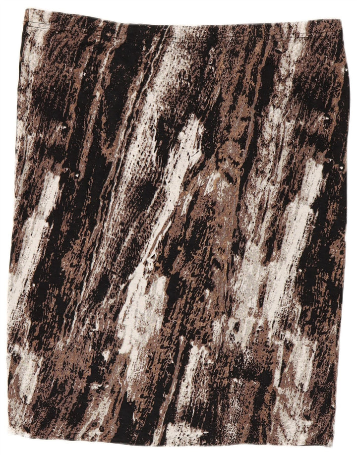 MOSSIMO lige nederdel til kvinder 2XL W40 Brun Colourblock Rayon