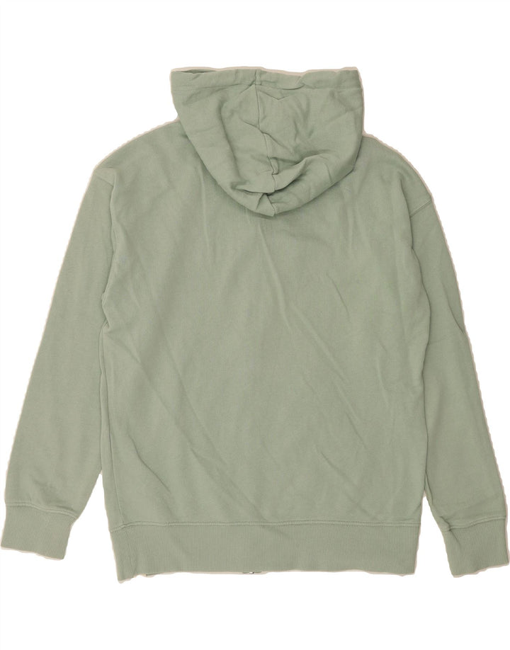 BENETTON Mens Zip Hoodie Sweater Medium Green Cotton Vintage Benetton and Second-Hand Benetton from Messina Hembry 
