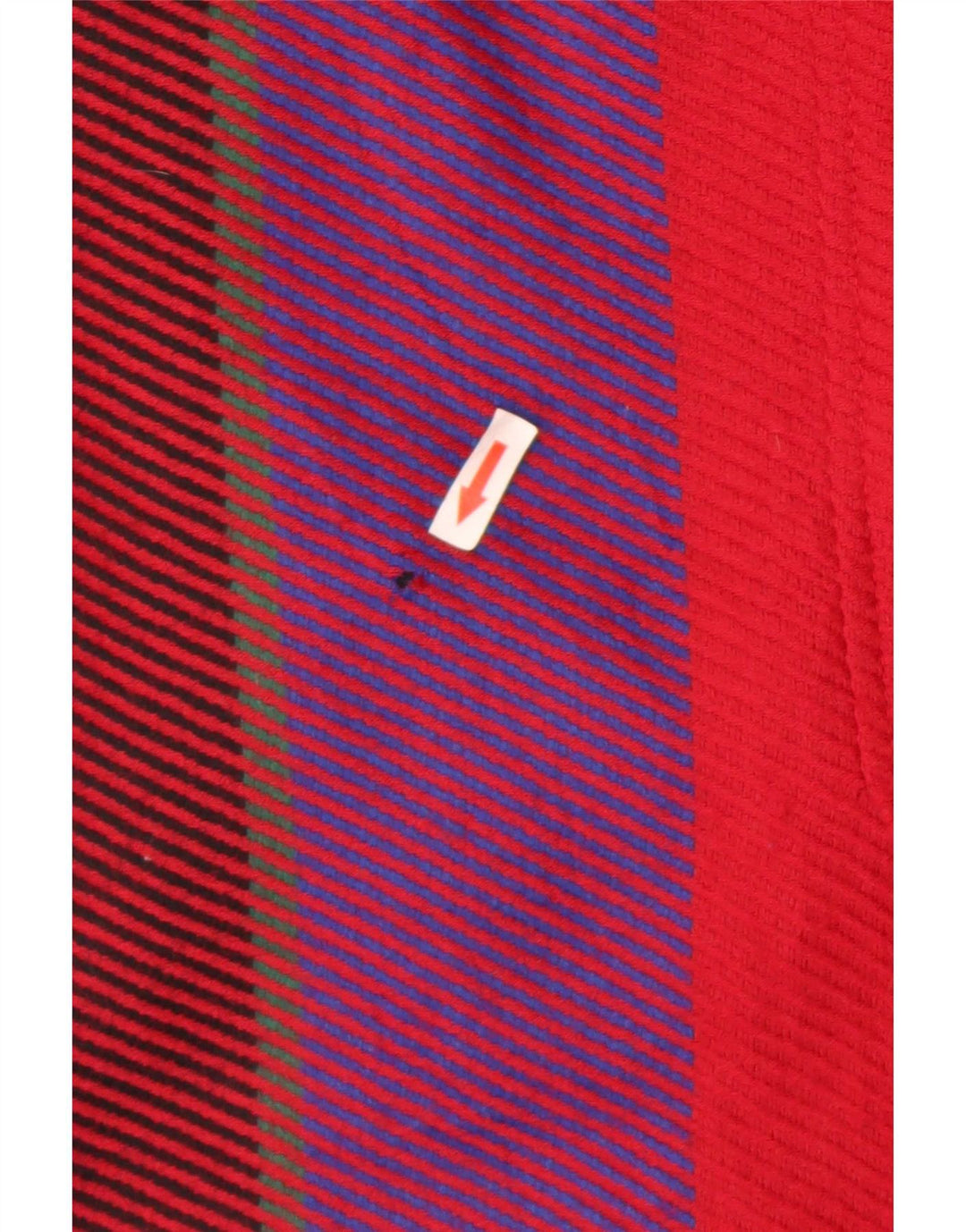 Roccobarocco Dame Oversized Overfrakke UK 10 Lille rødstribet uld