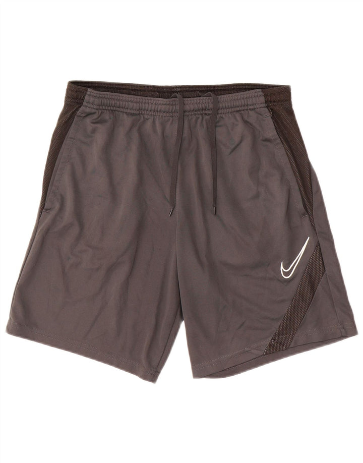 Nike Herre Dri Fit Sportshorts Små Grå Colourblock Polyester