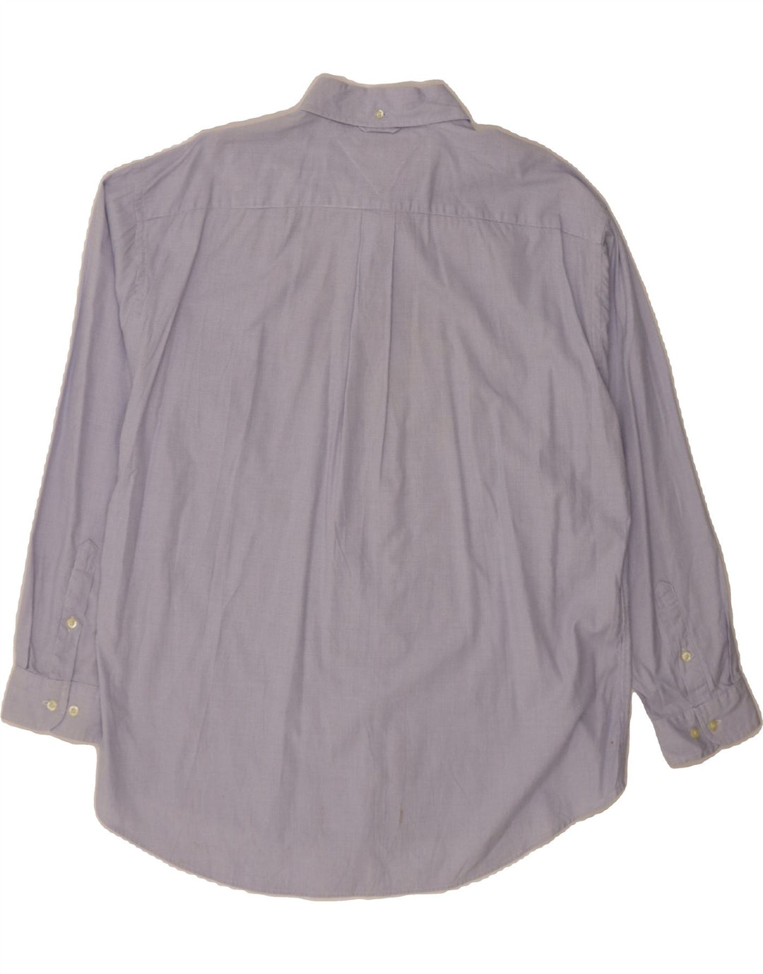 TOMMY HILFIGER Mens Shirt XL Blue Check Cotton Vintage Tommy Hilfiger and Second-Hand Tommy Hilfiger from Messina Hembry 