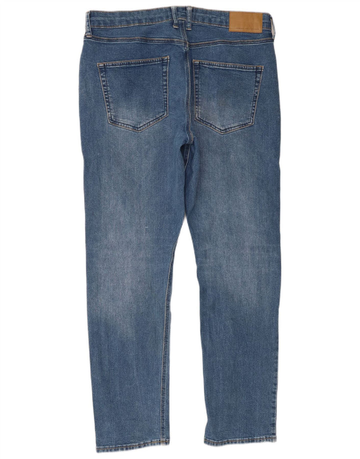 French Connection Slim Jeans til mænd W34 L32 blå bomuld