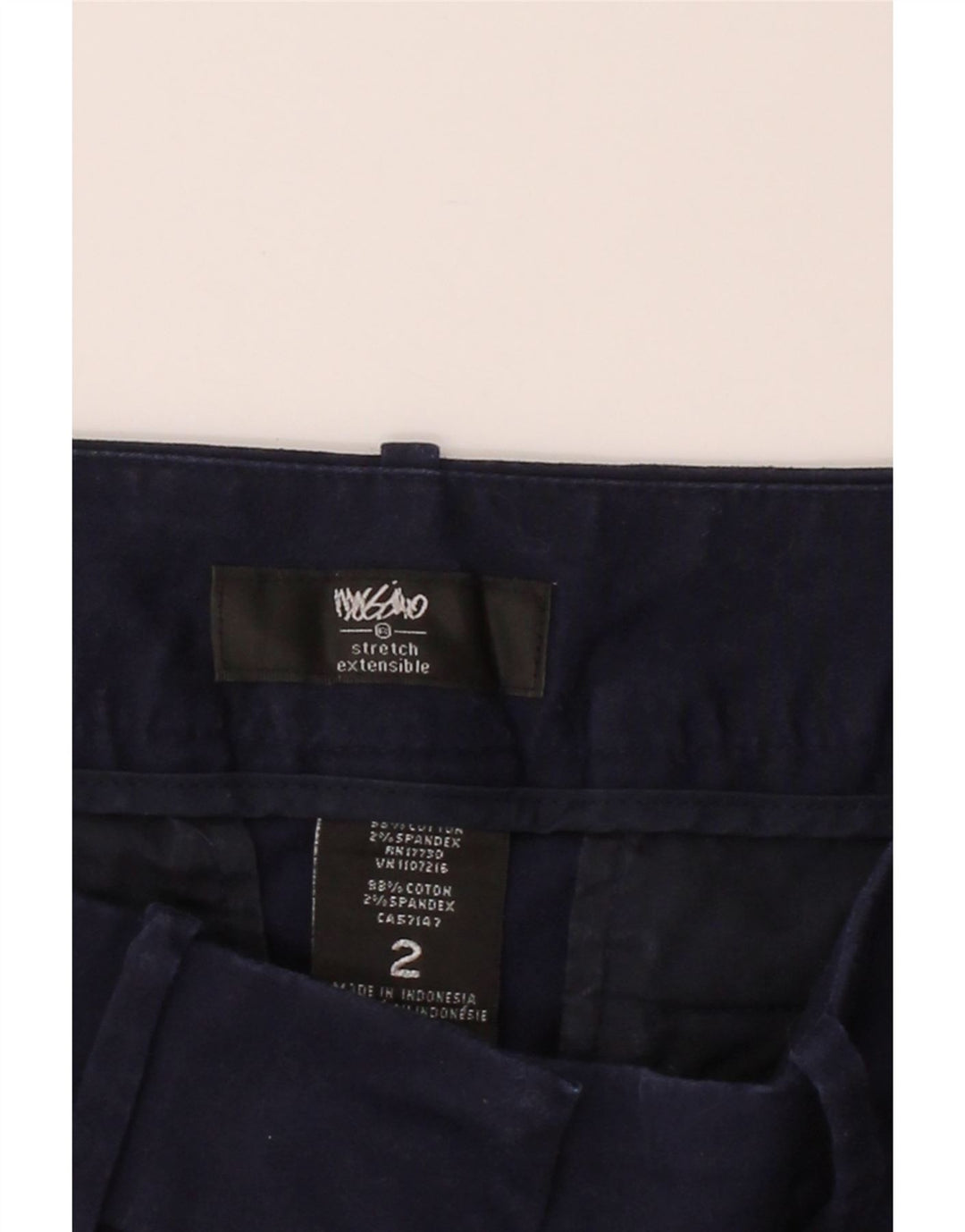 MOSSIMO Womens Chino Shorts US 2 XS W30 Navy Blue Cotton Vintage Mossimo and Second-Hand Mossimo from Messina Hembry 