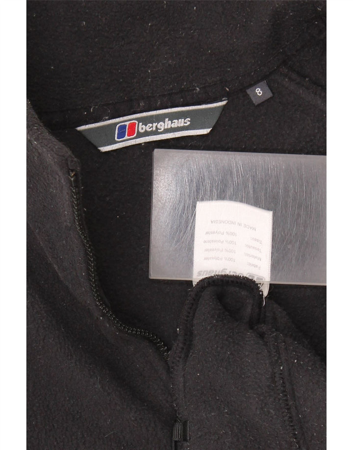 BERGHAUS Dame Oversized Fleecejakke UK 8 Small Black Polyester