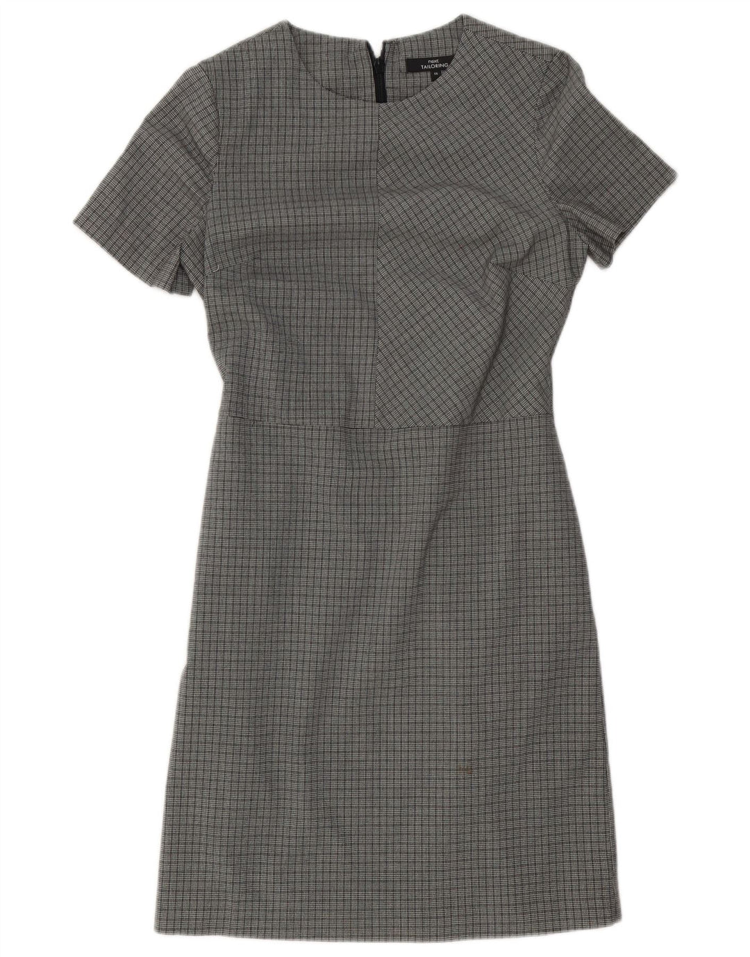Næste Kvinders Skedekjole UK 6 XS Grå Houndstooth