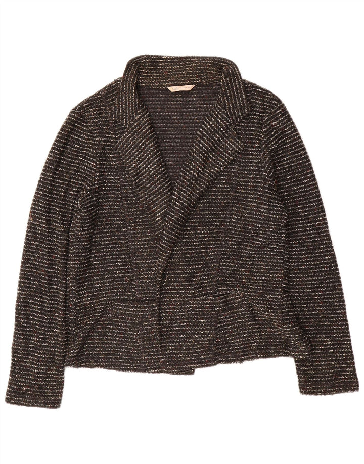 Marks & Spencer Womens Open Cardigan Sweater UK 20 2XL Sort Flecked