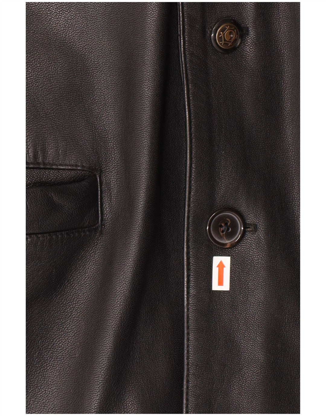 ROUTE 66 Herre læderjakke UK 40 Stor sort læder