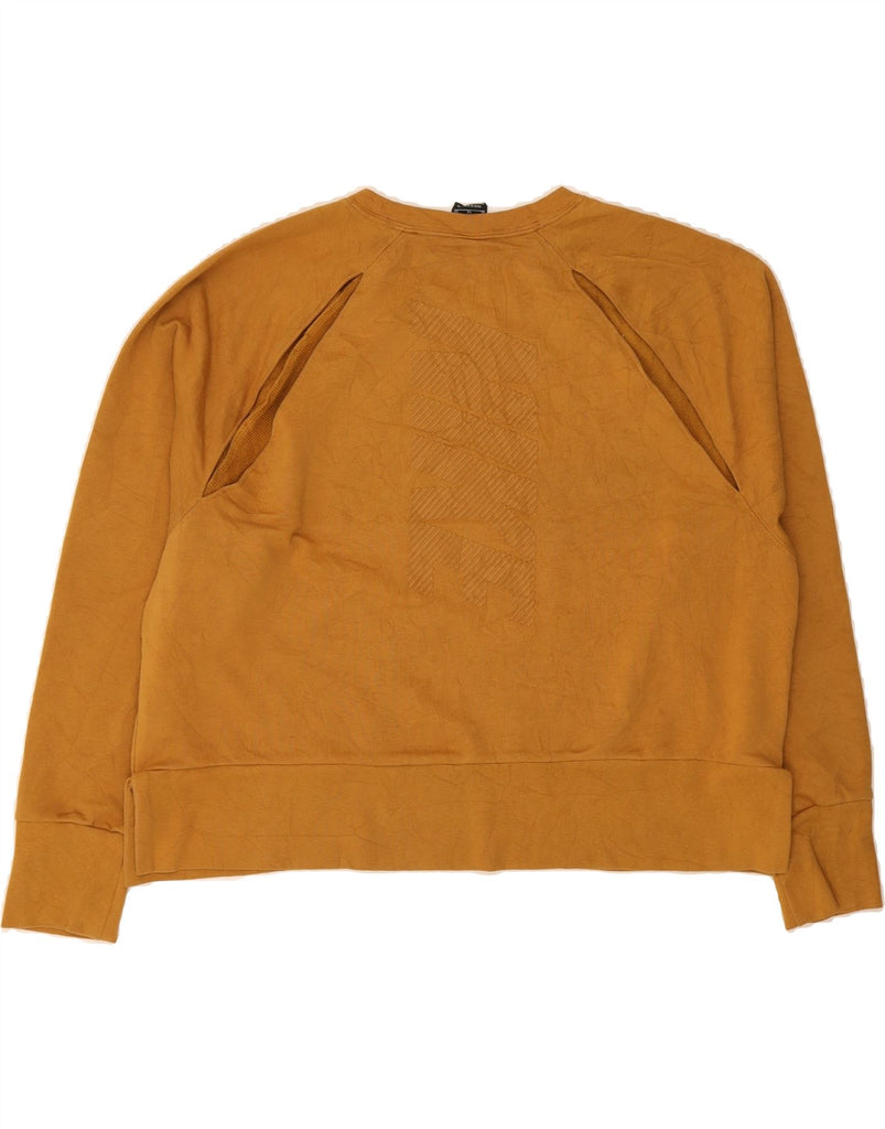 NIKE Womens Dri Fit Graphic Sweatshirt Jumper UK 18 XL Beige Cotton Vintage Nike and Second-Hand Nike from Messina Hembry 