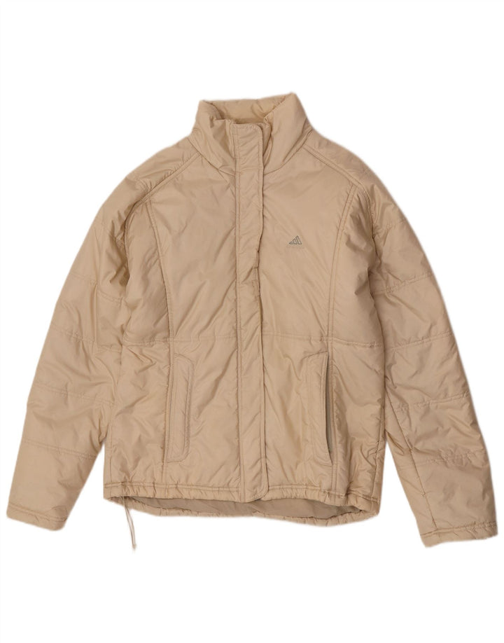 Adidas Polstret Damejakke UK 16 Stor Beige Polyamid