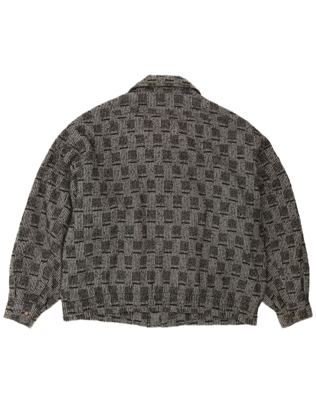 VINTAGE Bomberjakke til mænd IT 52 XL Grå ternet uld