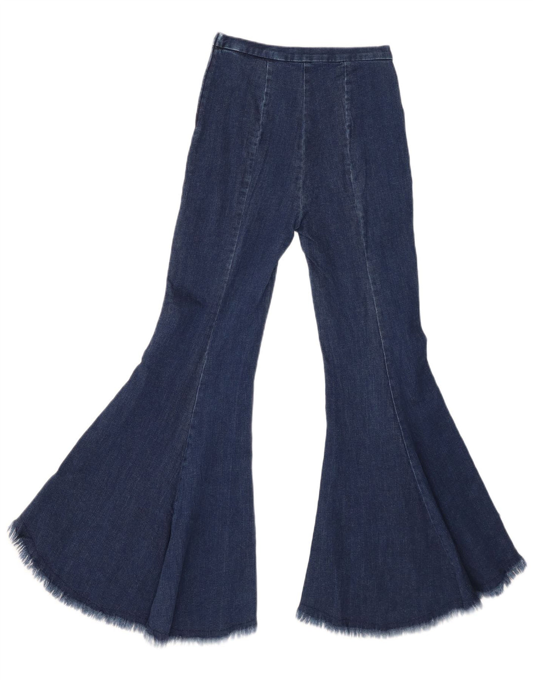 Zara Dame Flared Jeans XS W24 L29 Marineblå