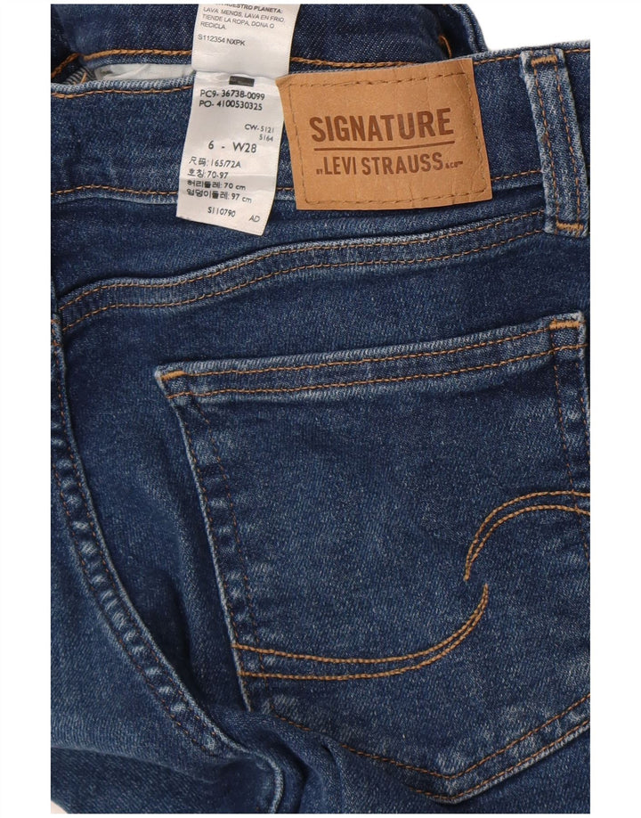 Levi's Womens Boyfriend Cropped Jeans US 6 Medium W28 L24 Blue Cotton
