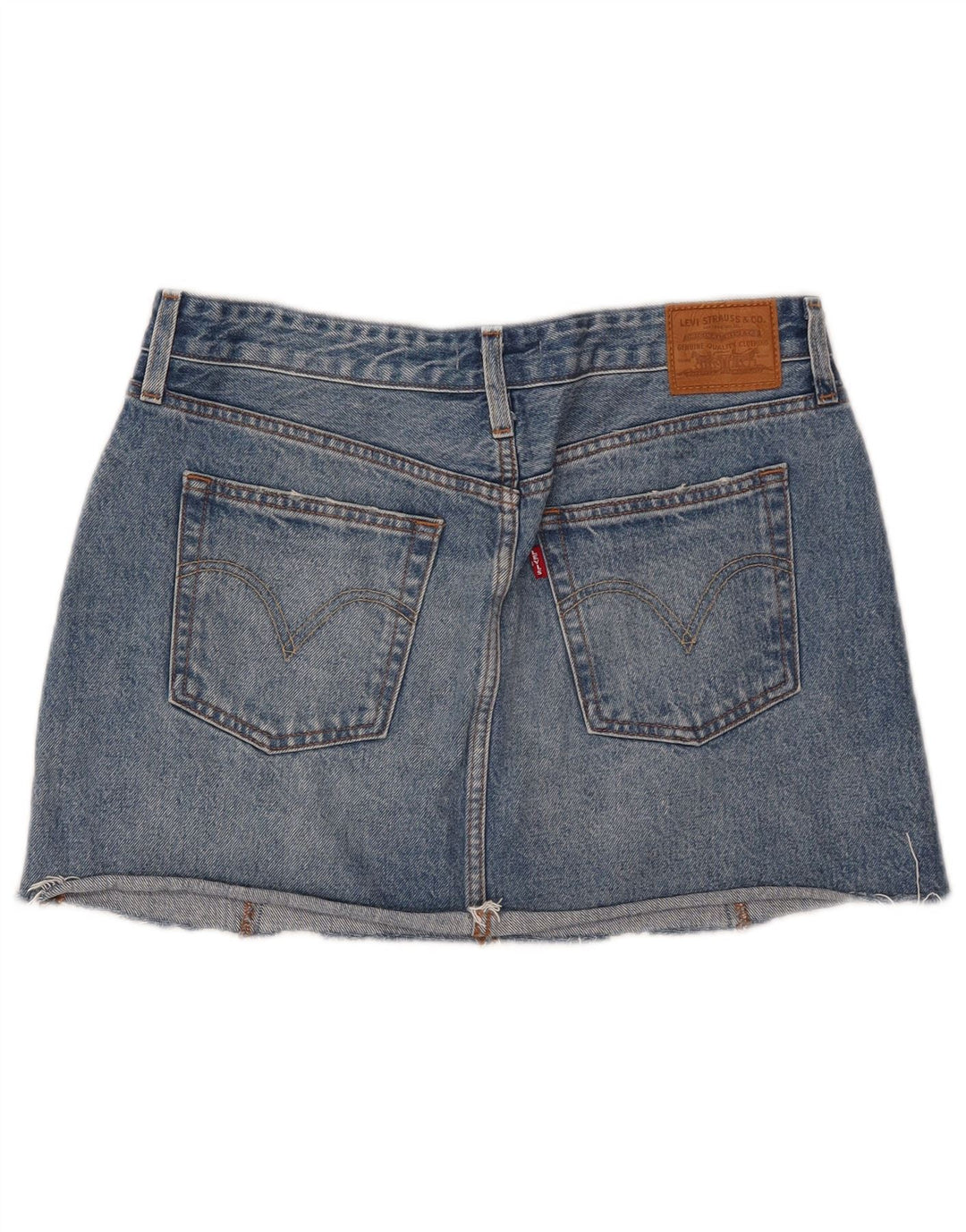 Levi's Dame Mini Denim Nederdel W30 Medium Blue Bomuld
