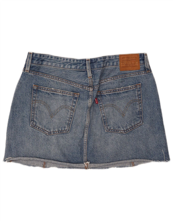 Levi's Dame Mini Denim Nederdel W30 Medium Blue Bomuld