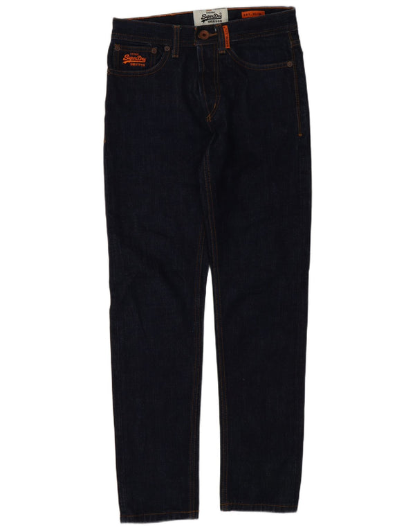 Superdry Slim Jeans til kvinder W28 L30 Marineblå Bomuld