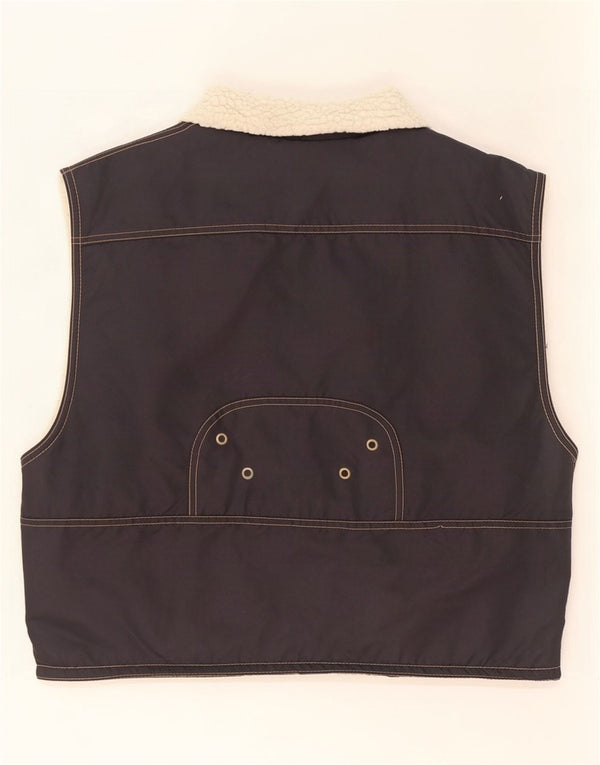 C&A Boys Sherpa Gilet 11-12 Years Black Nylon
