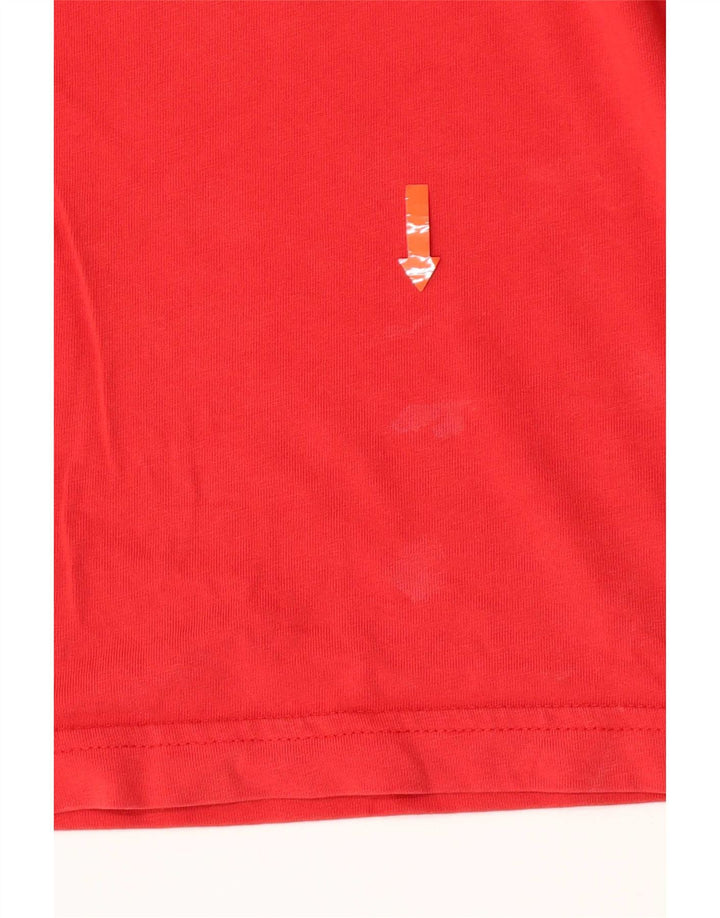 Nike Herre Standard Fit Grafisk T-Shirt Top Medium Rød