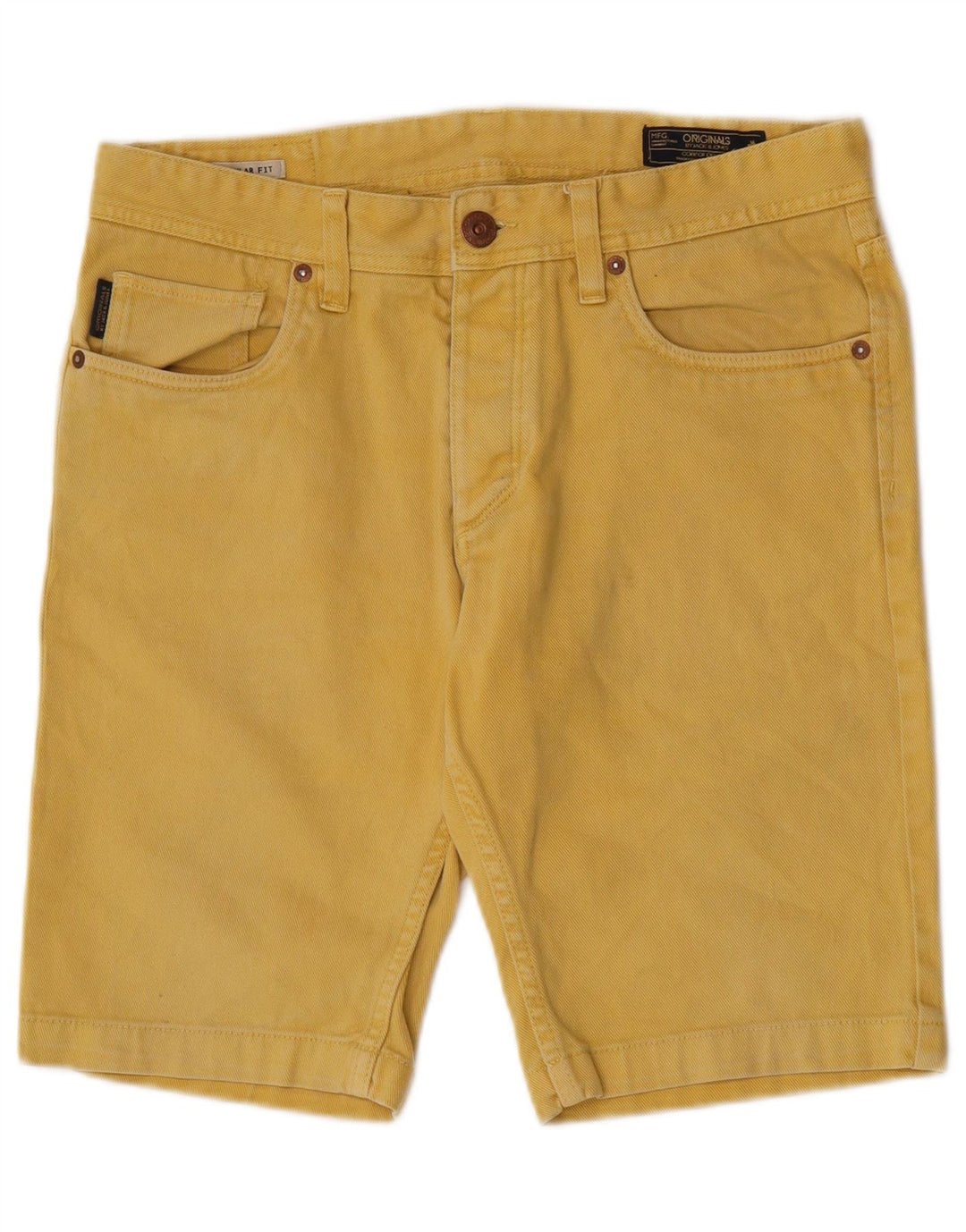 Jack & Jones Herre Regular Fit denimshorts Medium W32 Gul bomuld