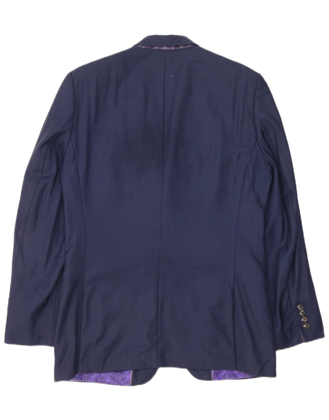 Ted Baker Herre 2-knaps blazerjakke UK 38 Medium Navy Blue Polyester