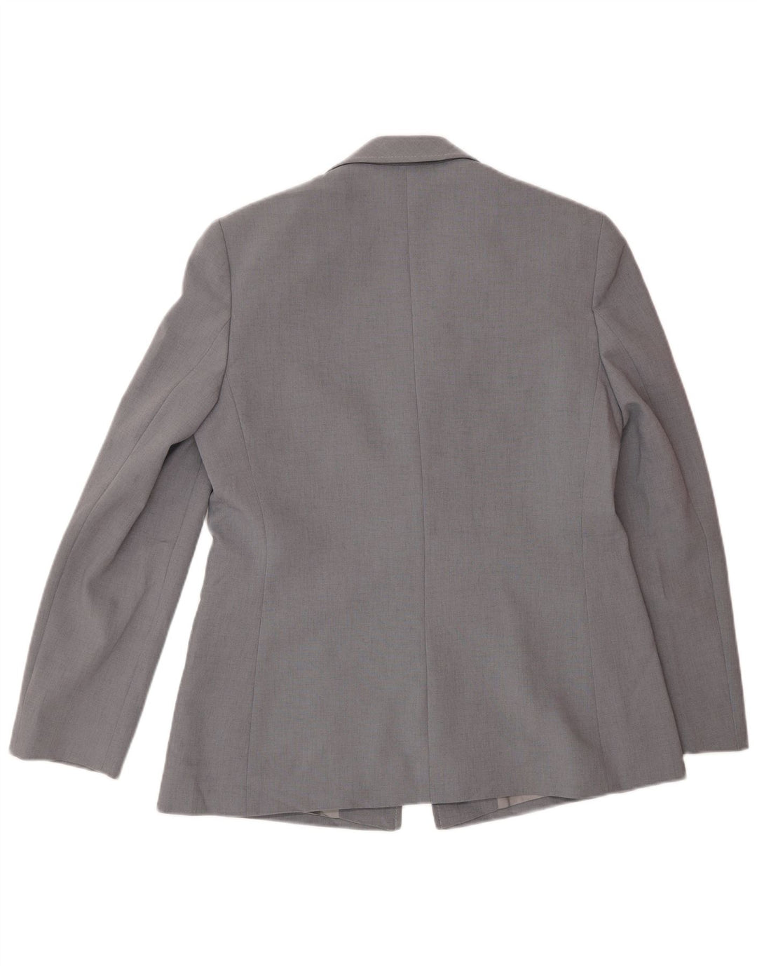 Marks & Spencer Dame 1-knaps blazerjakke UK 12 Medium Grey Polyester