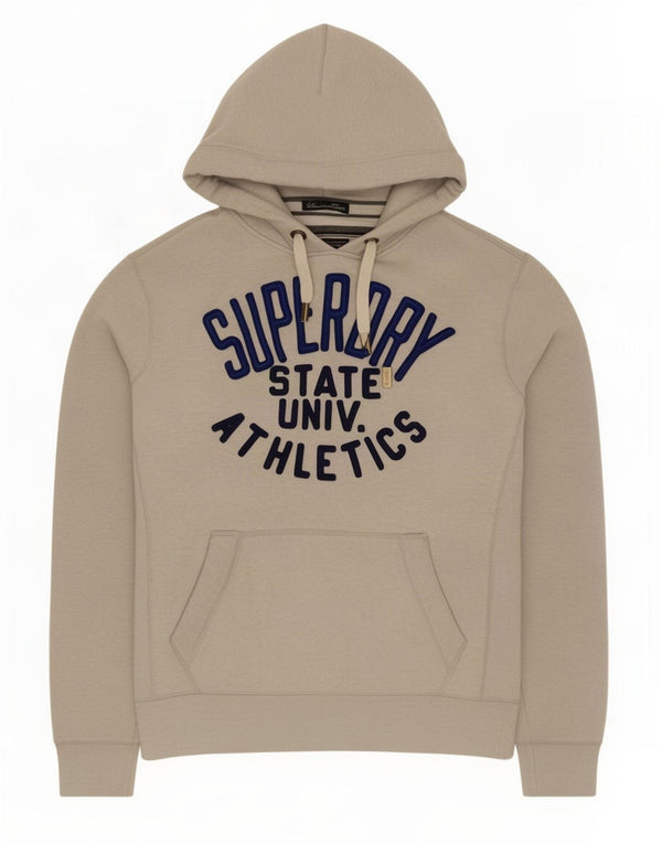 Superdry Mens Graphic Hoodie Jumper 2XL Grey Cotton