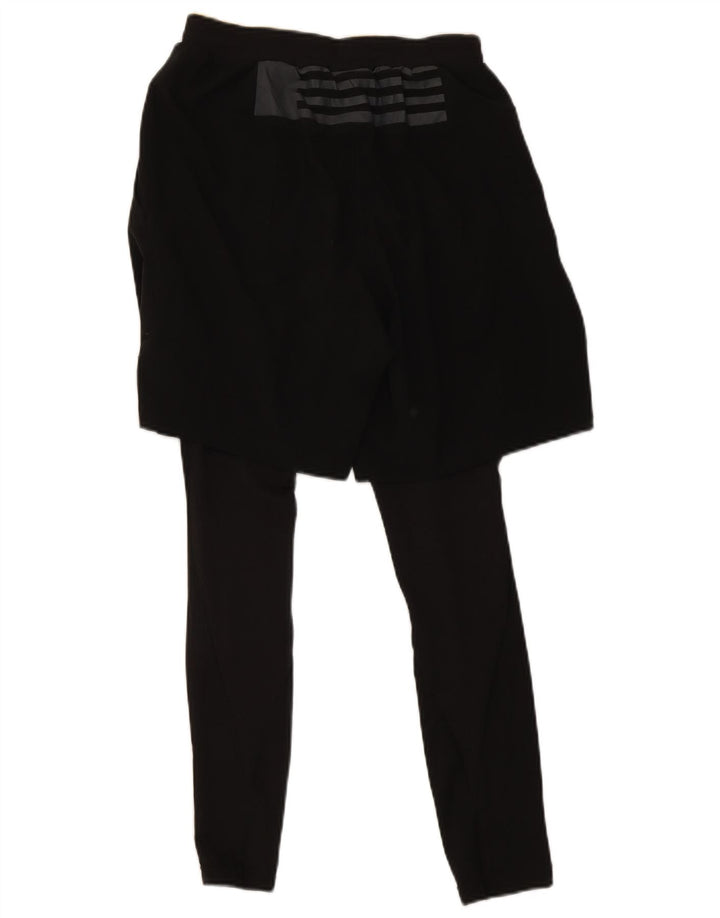 Adidas Womens Leggings UK 10 Small Black Polyester